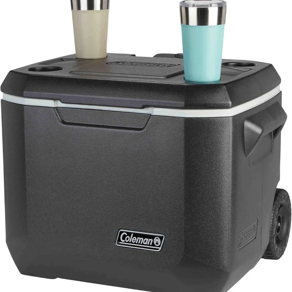 Xtreme 50qt Rolling Cooler with Wheels, Extra-Walled Insulation Keeps Ice up to - Picture 2 of 5